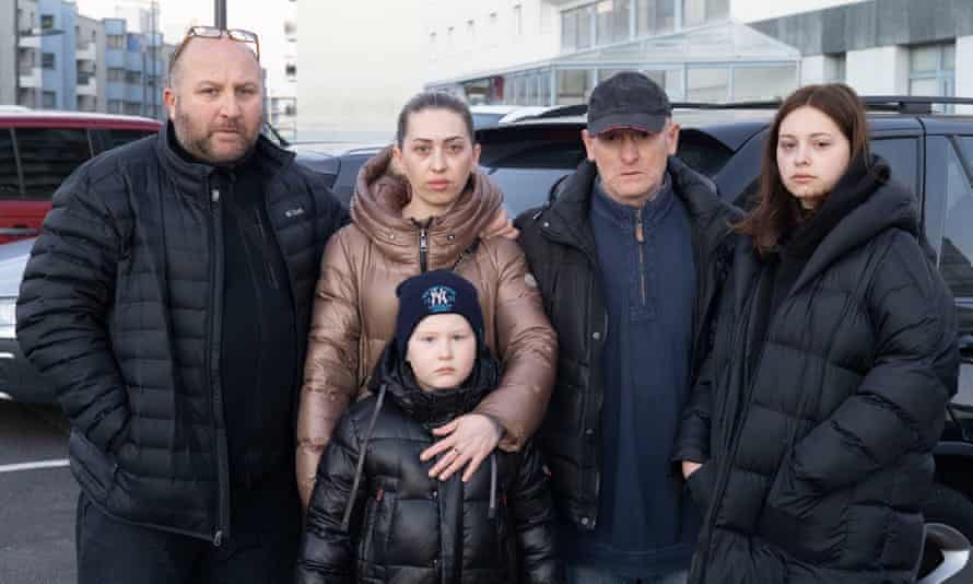 Misha Raminishvili y su familia