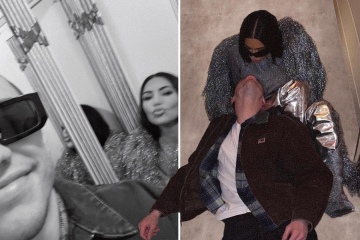 Kim publica la PRIMERA foto de su novio Pete mientras se abrazan y se besan en el suelo