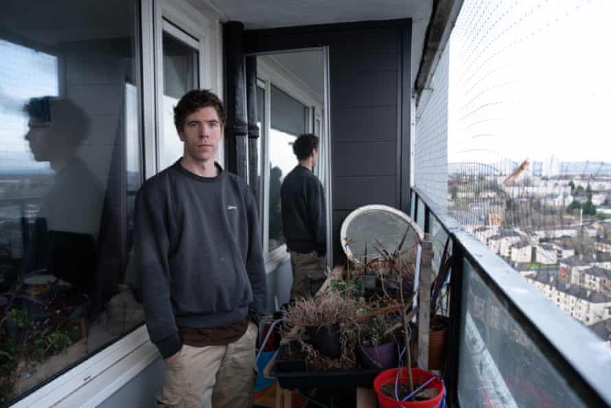 Sam Sharp, residente y mensajero en bicicleta de Deliveroo