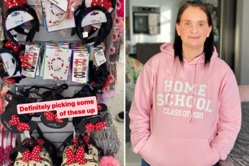 Sue Radford, madre de 22 años, asalta Sainsbury's para Disney antes de sus vacaciones en Florida