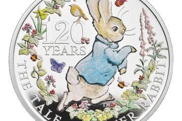 Royal Mint lanza una colorida moneda de £5 con Peter Rabbit de Beatrix Potter