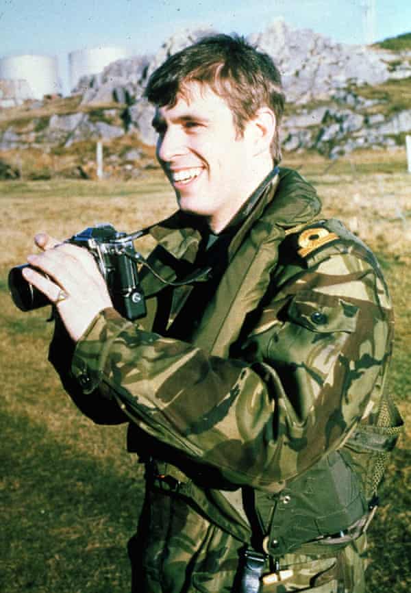 El príncipe Andrés en las Malvinas, 1982.