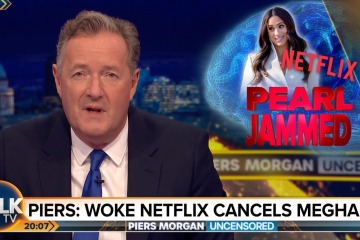 Piers persigue dinero agarrando a Meghan en diatriba sobre su hacha de Netflix