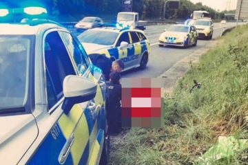 Detienen a ciclista que circulaba por la autopista M3 mientras 'llevaba droga'