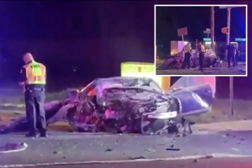 Niño, 13, muerto y tres adolescentes heridos después de un viaje en vivo en un automóvil robado