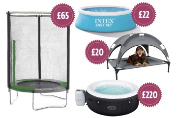 Cinco compras baratas de jardín, incluido el trampolín Aldi y el jacuzzi B&M