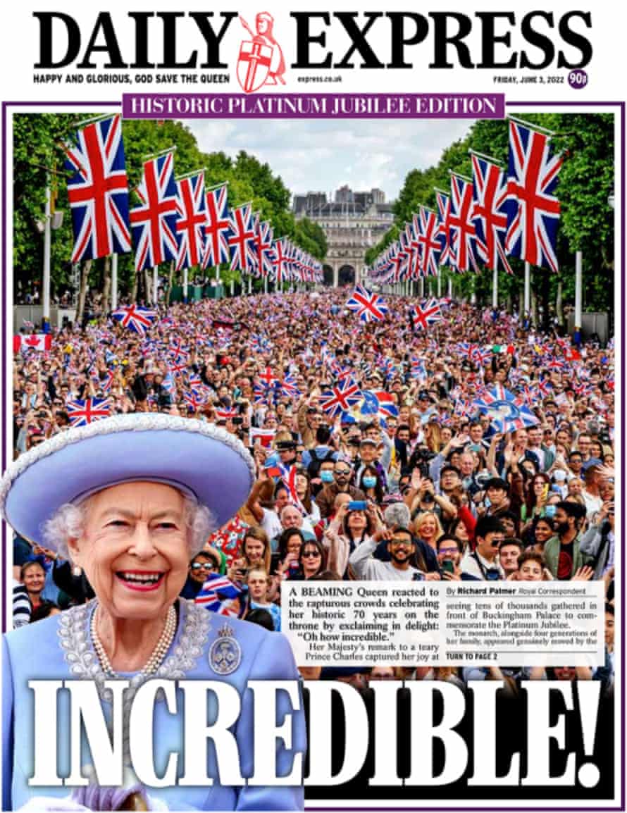 Portada del Daily Express 3 de junio de 2022