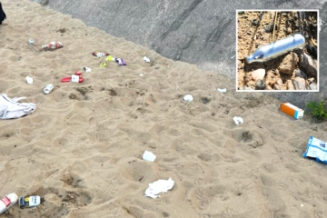 Vivimos cerca de una playa idílica, pero los adolescentes están tocando música y tirando botes de gas.