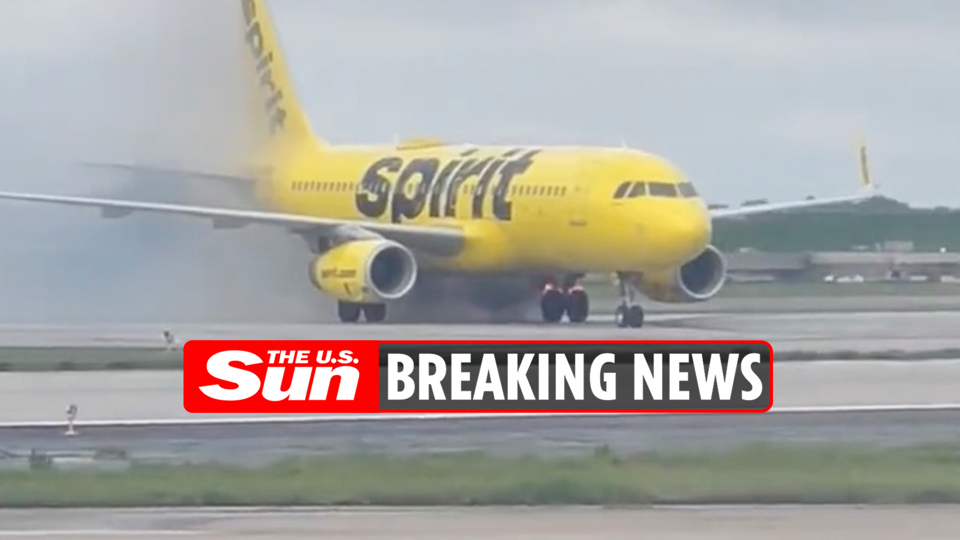 El neumático del avión Spirit se incendia, pero los pasajeros deben permanecer sentados