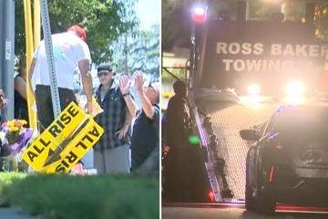 Misterio del padre, 35, y el hijo, 10, encontrados muertos cerca de la escuela pero no se encontraron armas