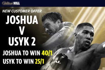 Obtenga a Anthony Joshua en 40/1 O Oleksandr Usyk en 25/1 para ganar con William Hill
