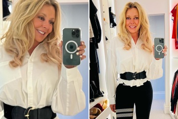 Carol Vorderman muestra su figura tonificada mientras estrena un cabello nuevo e impresionante