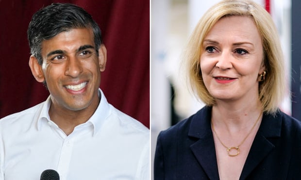 Liz Truss y Rishi Sunak