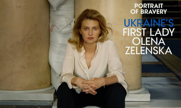 La primera dama de Ucrania, Olena Zelenska, en la portada de Vogue