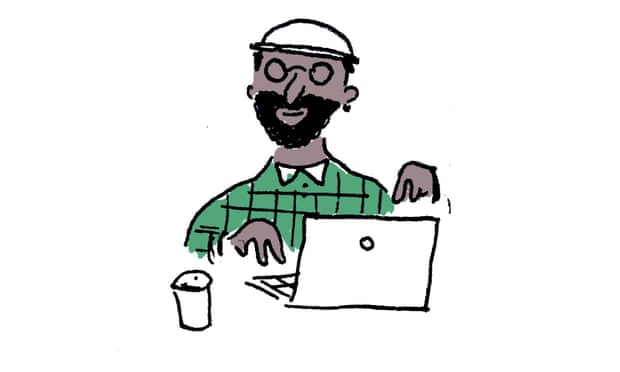 Ilustración de un solo hombre