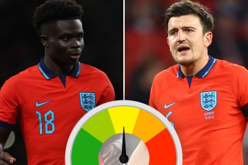 Saka brilla desde el banquillo tras los pifias de pesadilla de Harry Maguire