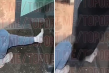 Momento desgarrador para el estómago, un ruso le pide a un amigo que lo 