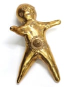 Escultura de bebé extraterrestre 