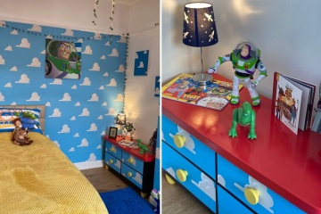 Hice una habitación para niños de Toy Story por £ 150, la gente no puede creer que la hice yo mismo