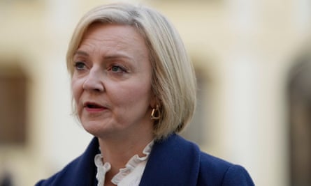 La primera ministra británica Liz Truss