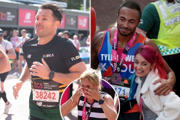 Mark Wright lidera una gran cantidad de celebridades que corren el Maratón de Londres