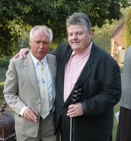 Peter Richardson con Robbie Coltrane