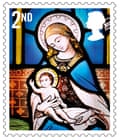 Un sello navideño de Royal Mail de 2020