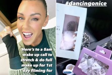 Michelle Heaton revela una rara mirada detrás de escena de Dancing On Ice