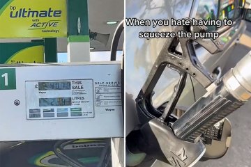 El hombre revela su 'truco de la estación de servicio' que facilita el llenado