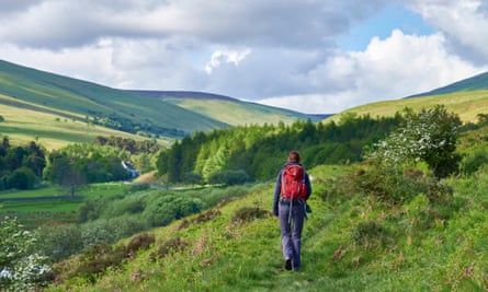 Las colinas de Cheviot en el Parque Nacional de Northumberland.