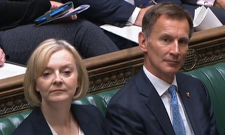 Jeremy Hunt con Liz Truss