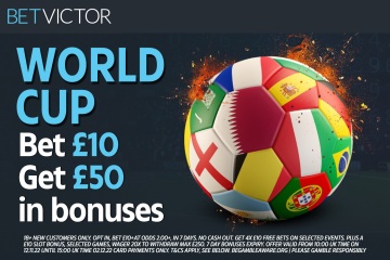 Copa Mundial 2022: obtenga £ 40 APUESTAS GRATIS más £ 10 de bono de casino con BetVictor