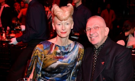 Tilda Swinton y Jean-Paul Gaultier en el aperitivo de los Fashion Awards 2022