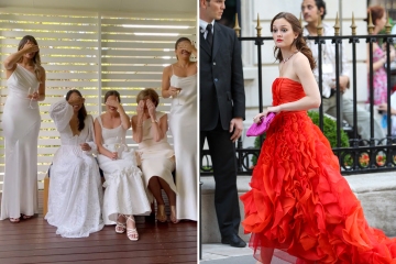 Me puse un vestido de novia rosa - los trolls dicen que parecía un