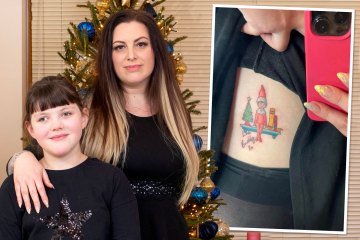 Me hice un tatuaje de Elf on the Shelf: mi hija cree que los duendes me tatuaron de la noche a la mañana