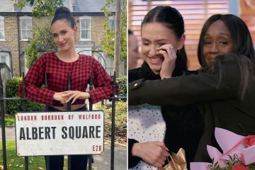 La estrella de EastEnders, Milly Zero, apoyada por coprotagonistas mientras se despide del jabón.