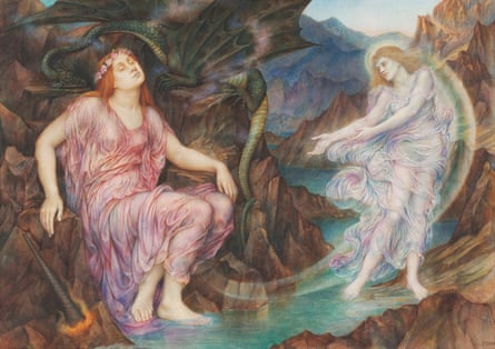 El fallecimiento del alma de la muerte (c.1919) de Evelyn De Morgan