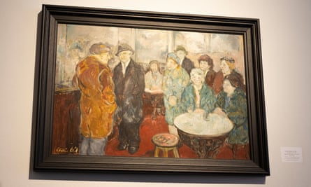 Una de las pinturas de Eric Tucker en exhibición