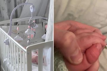 Comparto impactante foto como advertencia del peligro de los móviles de bebés encima de las camas