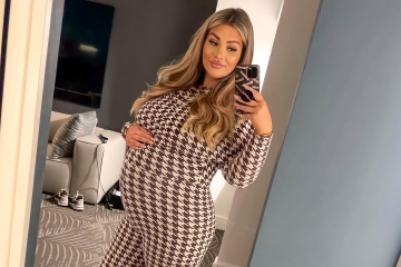 La embarazada Shaughna Phillips muestra su barriguita