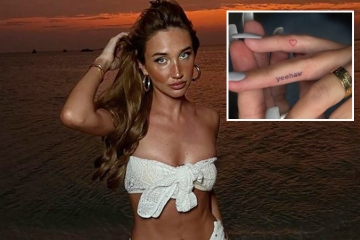 Megan McKenna se tatúa por primera vez, y es un tributo a su carrera musical