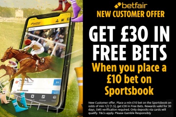 Bono de Betfair: obtenga £ 30 de apuestas gratis para gastar en carreras de caballos hoy - Se aplican términos y condiciones para mayores de 18 años