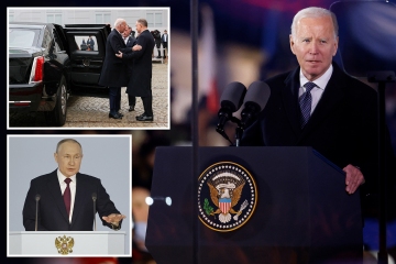 Biden se burla de Putin diciendo que NUNCA derrotará a Ucrania tras el disparatado discurso de Vlad