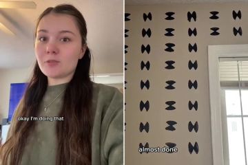 Una mujer decide redecorar su pared, pero no todo el mundo habla de ello