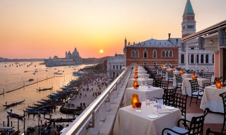 La vista desde el Hotel Danieli de cinco estrellas en Venecia donde se hospedó Rishi Sunak.