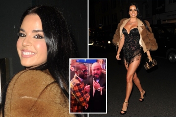 La fanática más sexy de la Copa del Mundo, Ivana, se divierte con Mayweather mientras hace alarde de curvas