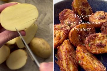 Las papas con queso parmesano Essential Easy Air Fryer para el asado del Día de la Madre