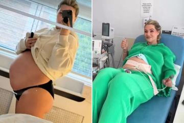 Shaughna Phillips revela su fecha de parto y muestra su enorme panza