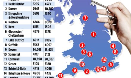 El mapa revela los puntos de acceso de alquiler de vacaciones del Reino Unido: ¿su ciudad está llena de turistas ruidosos todos los veranos?