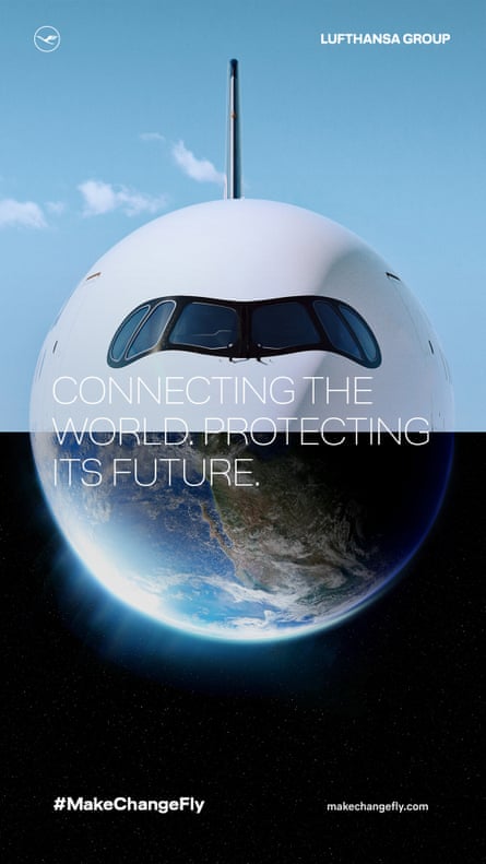 Cartel publicitario de Lufthansa 